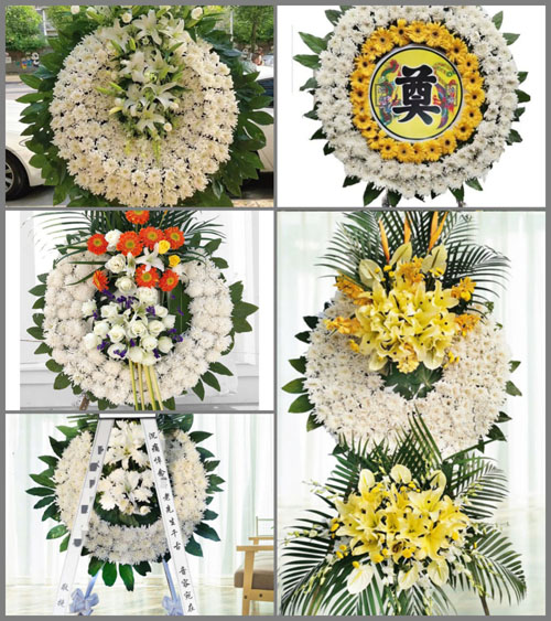 山东莱芜莱城区雪野镇东峪村花圈速递